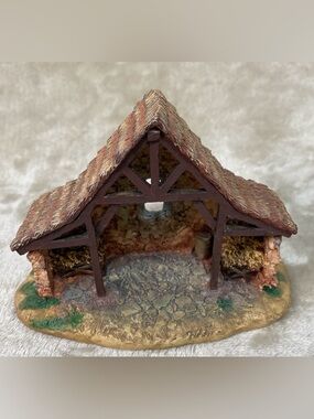 Hawthorne Miniatures Nativity Stable ONLY 1995 Christmas Holiday Decor No 1504A